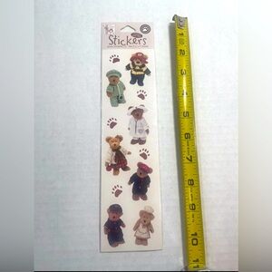 RARE Vintage VHTF Boyds Bears Mini Bears 2 Sticker Sheet